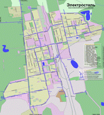 Map of Elektrostal