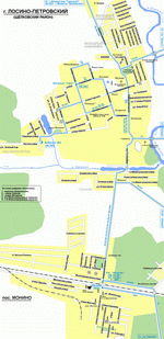 Map of Losino-Petrovsky