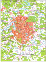 Map of suburb part of Moscow