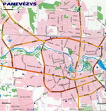 Map of Panevezys