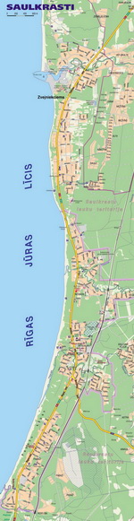 Map of Saulkrasty