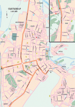 Map of Syktyvkar