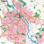 Map of Tartu