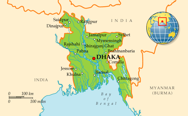 Map of Bangladesh