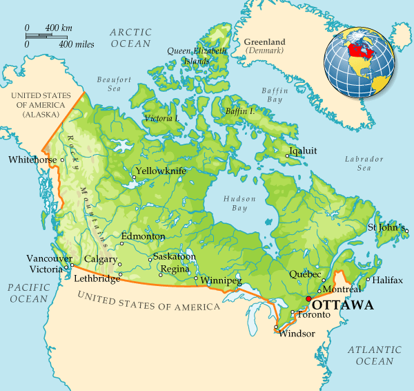 Map of Canada