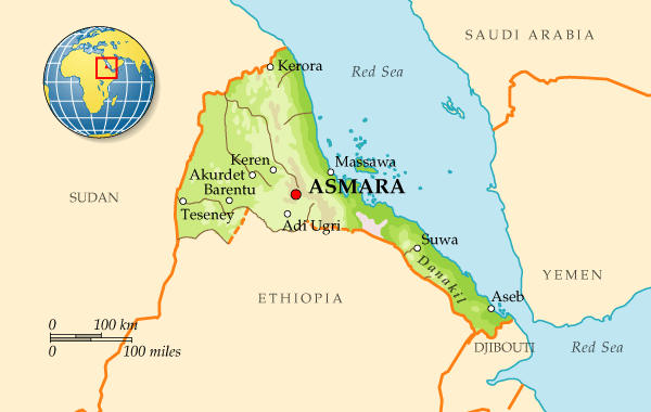 Map of Eritrea