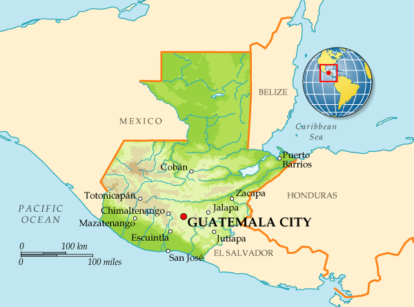Map of Guatemala