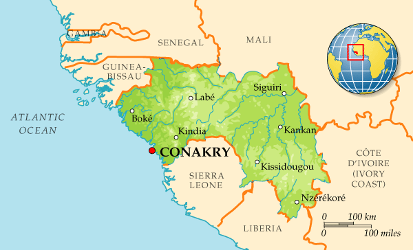 Map of Guinea