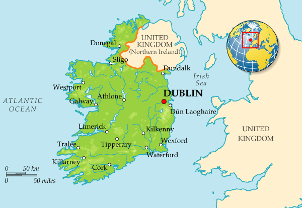 Map of Ireland