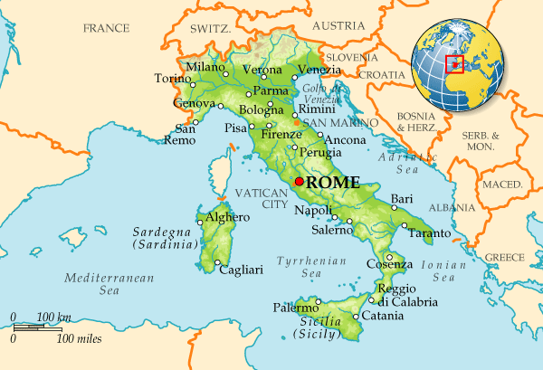 Map of Italy