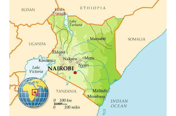 Map of Kenya