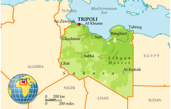 Map of Libya