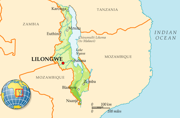 Map of Malawi