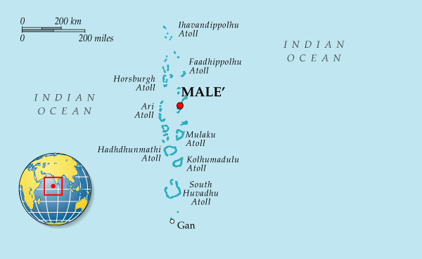 Map of Maldives