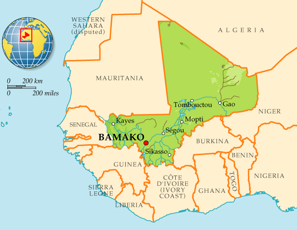 Map of Mali