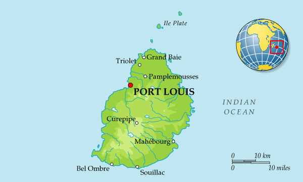 Map of Mauritius