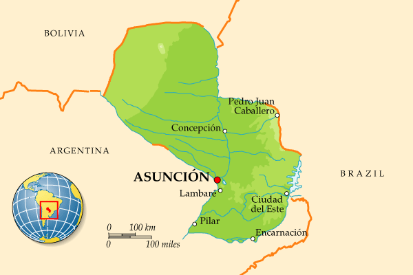 Map of Paraguay