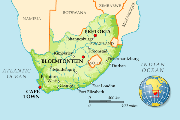 Map of South Africa