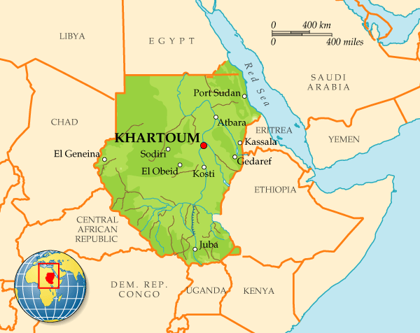 Map of Sudan