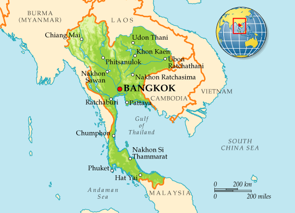 Map of Thailand