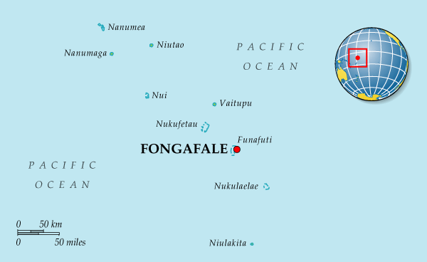 Map of Tuvalu