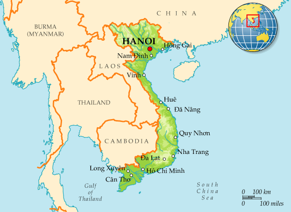 Map of Vietnam