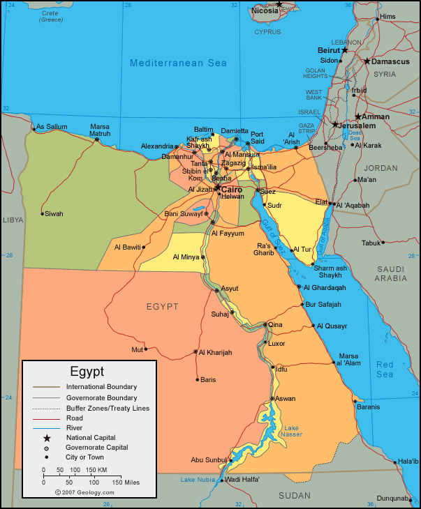 Map of Egypt