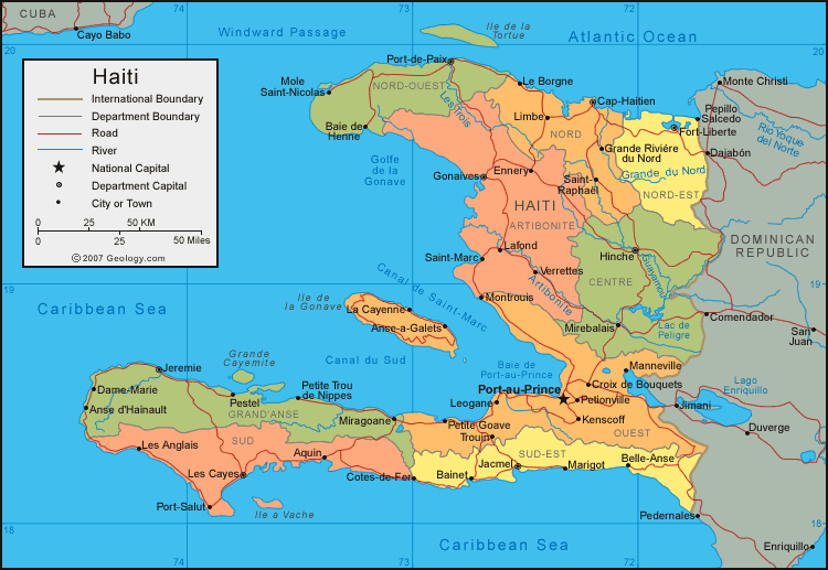 Map of Haiti