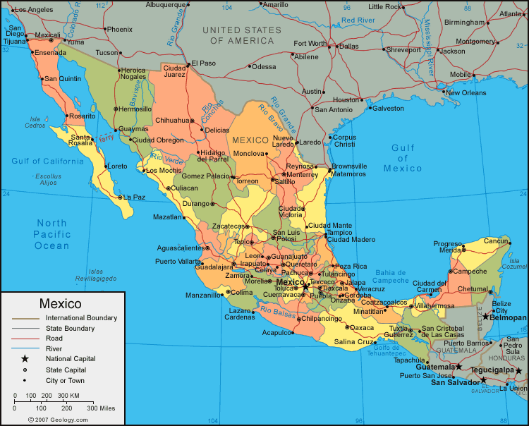 Map of Mexico