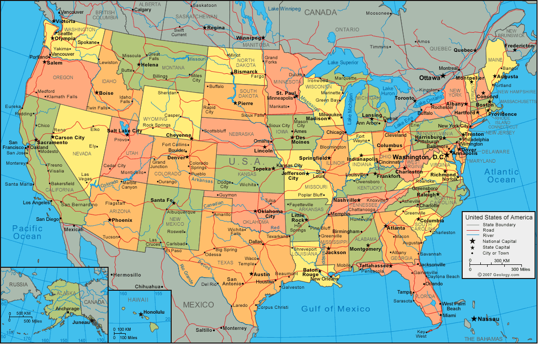 Map of United States