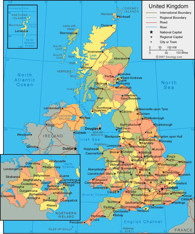 Map of United Kingdom
