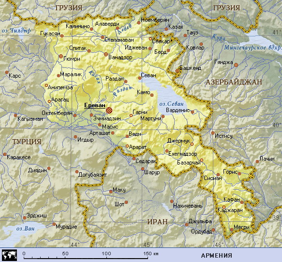 Map of Armenia