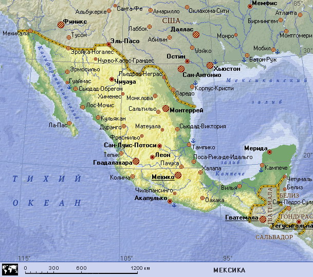 Map of Mexico