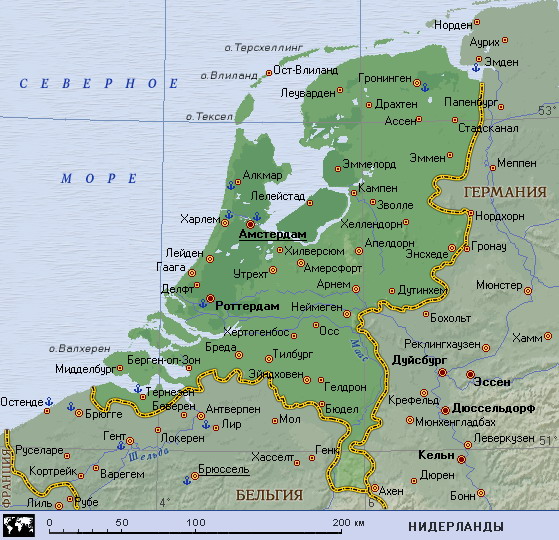 Map of Netherlands