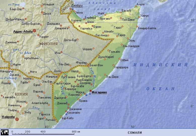 Map of Somalia