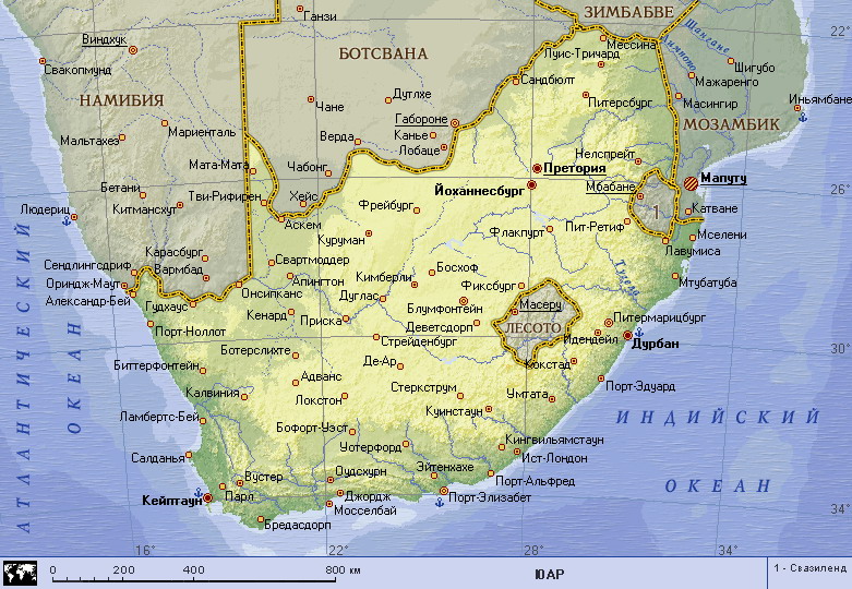 Map of South Africa
