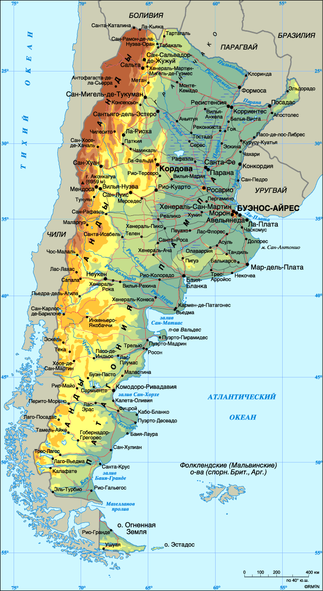 Map of Argentina