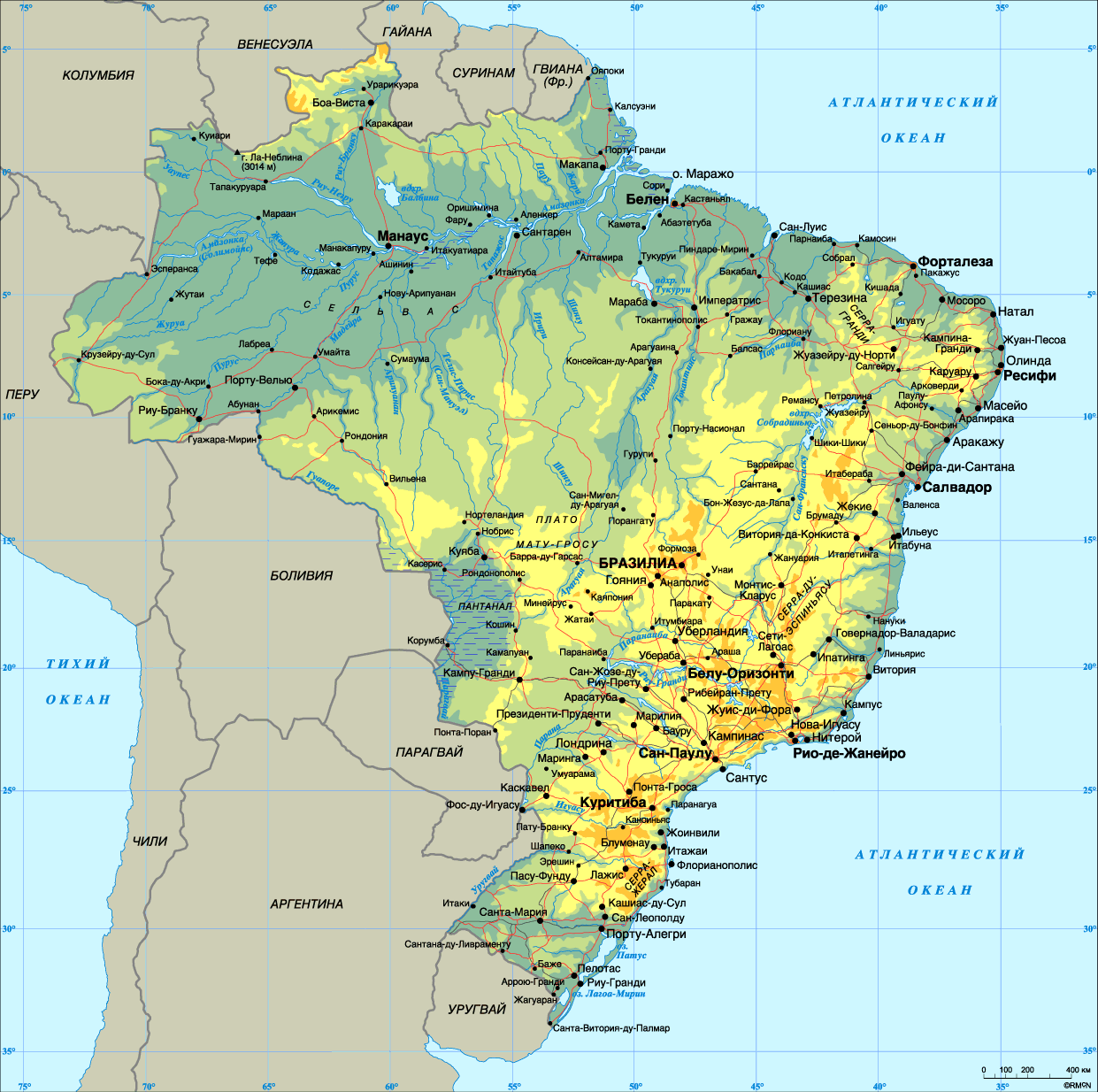 Map of Brazil