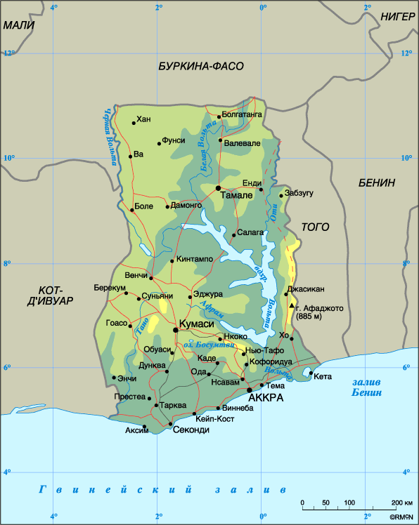 Map of Ghana