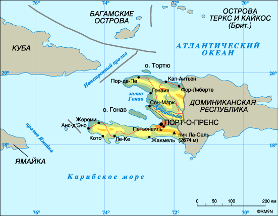 Map of Haiti