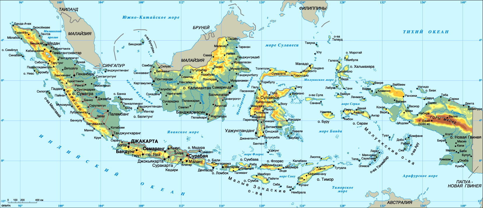 Map of Indonesia