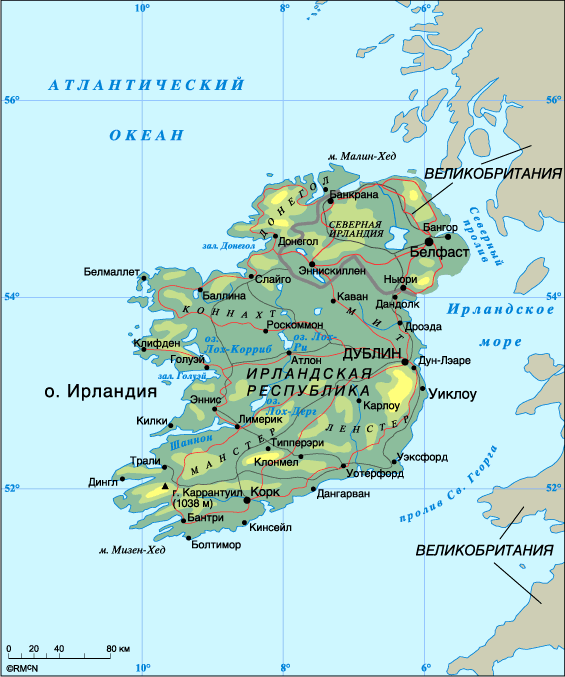 Map of Ireland