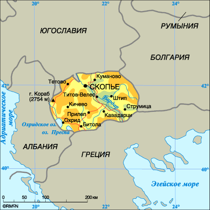 Map of Macedonia