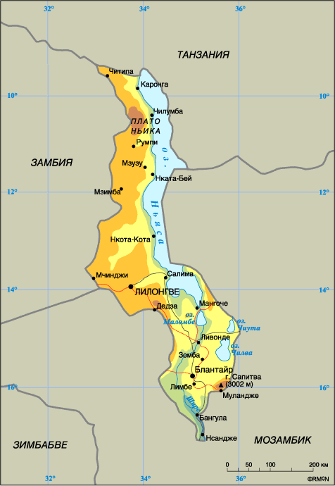 Map of Malawi