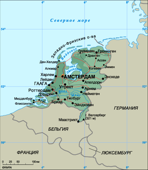 Map of Netherlands