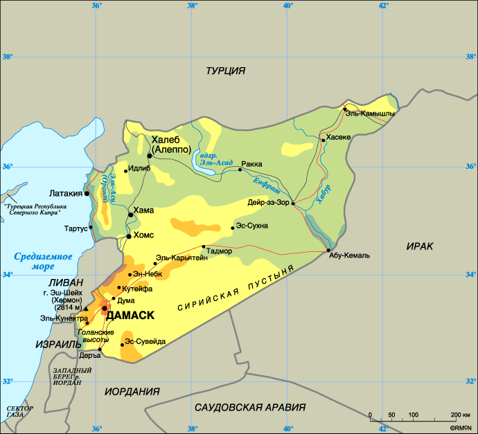 Map of Syria