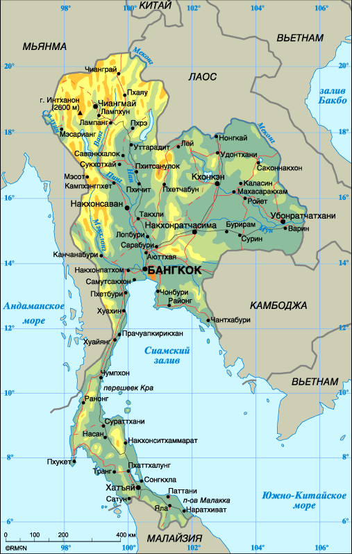 Map of Thailand