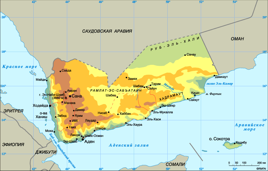 Map of Yemen