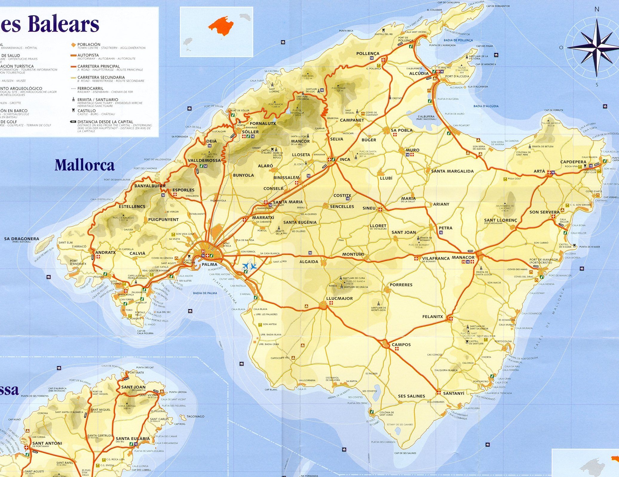 Map of Mallorca