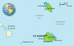 Map of Antigua & Barbuda